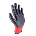 Nitrile Coated Work Gloves Supplier - Black Safety Gloves for Construction