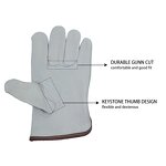 Leather Work Gloves Manufacturer - Protective Waterproof Fleece Lined for Driving