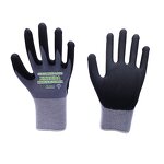 Nitrile Foam Coated Gloves Factory - Black Foam Finish Palm Coated Work Gloves