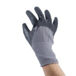 Nitrile Coated Gloves Factory - Grey Polyester Three Quarter Coating Industrial
