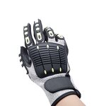 TPR Impact Gloves Supplier - Oilfield Anti Slip Cut Resistant Safety Gloves