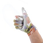 Printed PU Coated Gloves Manufacturer - Custom Logo Gardening Safety Glove