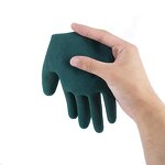 Latex Coated Safety Gloves Factory - Black Latex Sandy Finish Industrial Gloves