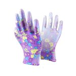 Printed PU Coated Work Gloves Supplier - Anti-Static Anti-Slip EN388 Certified