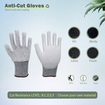 Cut Resistant PU Coated Gloves Manufacturer - Level 5 Anti Cut Construction Safety