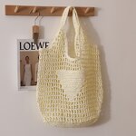 Straw Bag Factory - Hollow Big Tote Summer Beach Bucket Bag for Women