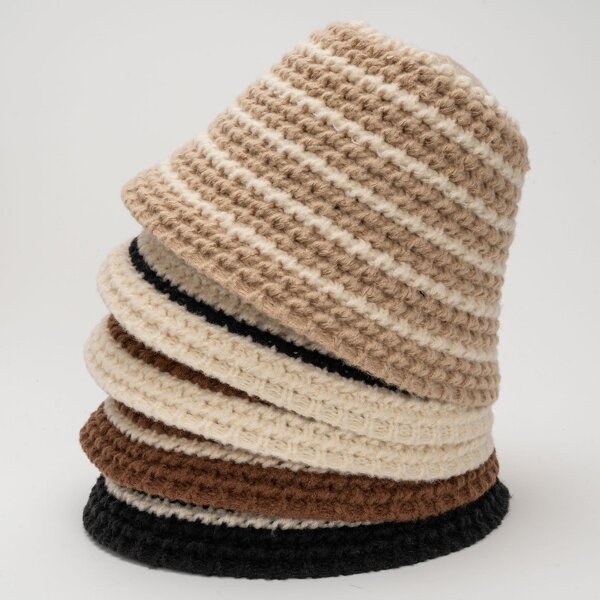 Bucket Hat Factory - Autumn Winter Knitted Fisherman Hat for Women