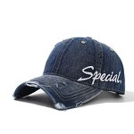 Baseball Cap Factory - New Hip Hop Embroidered Distressed Denim Hat