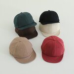 Baseball Cap Supplier - Children Short Brim Solid Color Toddler Hat