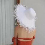 Straw Hat Factory - Women Tassel Straw Hat Wide Brim Foldable Summer