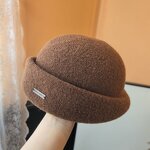 Beret Hat Supplier - Wool Blend Beret with Metal Logo for Women