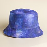 Bucket Hat Factory - Unisex Summer Tie-dye Print Denim Fisherman Hat