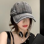 Baseball Cap Factory - New Hip Hop Embroidered Distressed Denim Hat