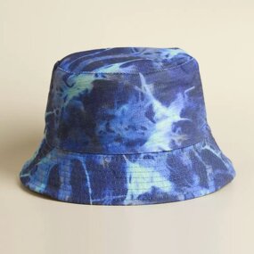 Bucket Hat Factory - Unisex Summer Tie-dye Print Denim Fisherman Hat