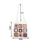 Shoulder Bag Manufacturer - Bohemian Crochet Granny Square Tote Bag Knitted