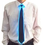 Bow Tie Manufacturer - Men EL Wire Cotton Neon LED Luminous Neck Tie