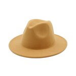 Fedora Hat Manufacturer - 7cm Wide Brim Classic Solid Wool Jazz Hat