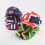 Baseball Cap Supplier - UV Protection Kids National Flag Adjustable Cap
