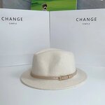 Fedora Hat Supplier - Classic Wide Brim Wool Hat with Belt Buckle