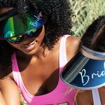 Sun Visor Supplier - PVC Laser Iridescent Multi Color UV Sports Cap