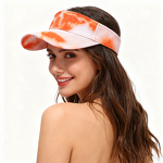 Sun Visor Manufacturer - Tie Dye Sport Cotton Empty Top Cap for Men Women