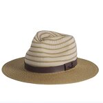 Straw Hat Manufacturer - New Outdoors Sun Hat Stripped Panama with Ribbon