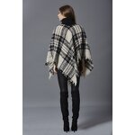 Poncho Supplier - New Special Design Striped Poncho Cape Retro Knitted