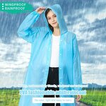 Raincoat Supplier - Custom Logo Unisex Adult EVA Rectangle Plastic Raincoat