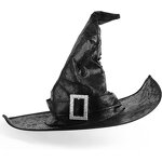 Witch Hat Manufacturer - Women Large Ruched Masquerade Wizard Halloween Hat
