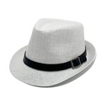Straw Hat Factory - Panama Trilby Short Brim Sun Hat for Men Women