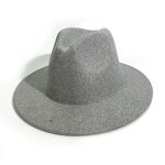Fedora Hat Manufacturer - 7cm Wide Brim Classic Solid Wool Jazz Hat