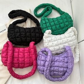 Puffer Bag Manufacturer - Women Large Padding Quilted Tote Underarm Cloud Bag