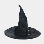 Witch Hat Manufacturer - Women Large Ruched Masquerade Wizard Halloween Hat
