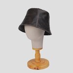 Bucket Hat Supplier - PU Leather Packable Sun Hat for Travel Hiking