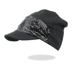 Beanie Hat Factory - Women Hijab Wrap Turban Hat with Sequined Patchwork