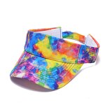 Sun Visor Manufacturer - Tie Dye Sport Cotton Empty Top Cap for Men Women