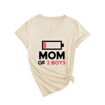 T Shirt Factory - Women Graphic Mom Print Short Sleeve Mama Clothes Gift