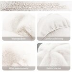 Newsboy Hat Factory - Women Winter Faux Fur Warm Plush Beret Hat Outdoor
