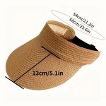 Sun Visor Manufacturer - Fashionable Wide Brim Roll-up Foldable Visor Hat