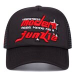 Trucker Hat Factory - Fashion 5 Panels Letter Embroidery Mesh Hat