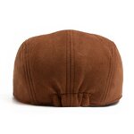 Newsboy Hat Factory - New Autumn Winter Vintage Suede Flat Top Beret Hat