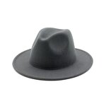 Fedora Hat Manufacturer - 7cm Wide Brim Classic Solid Wool Jazz Hat