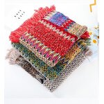 Poncho Factory - Women Knitting Bohemian Poncho Cape Tassel Winter Cloak