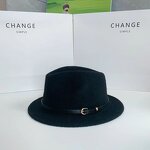 Fedora Hat Supplier - Classic Wide Brim Wool Hat with Belt Buckle