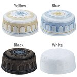 Prayer Hats Supplier - Fashion Muslim Men Cotton Embroidery Islamic Hat