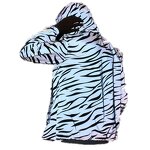 Jacket Manufacturer - New Streetwear Noctilucent Reflective Zebra Printed Windbreaker
