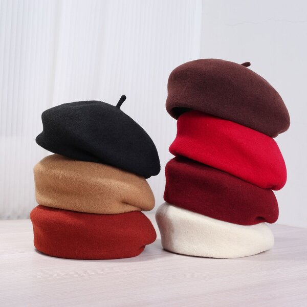 Beret Hat Supplier - Classics French Artist 100% Wool Painter Beanie Cap