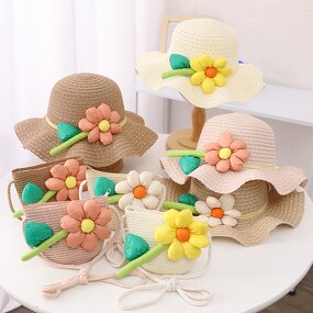 Sun Hat Set Manufacturer - 3D Petal Sun Fisherman Hat UV Protection Set