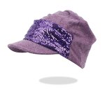 Beanie Hat Factory - Women Hijab Wrap Turban Hat with Sequined Patchwork