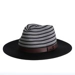 Straw Hat Manufacturer - New Outdoors Sun Hat Stripped Panama with Ribbon
